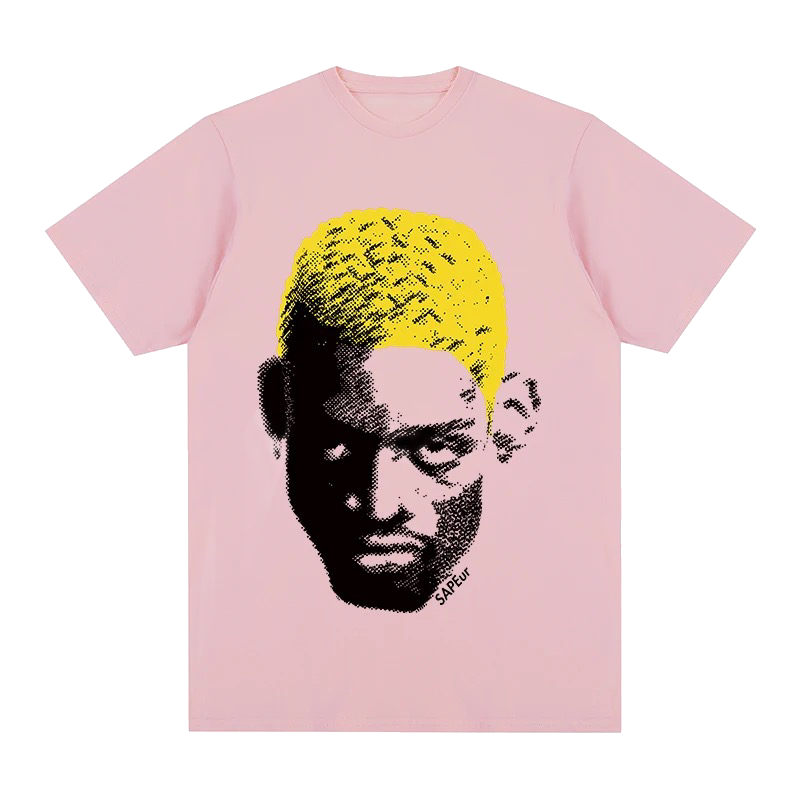 Dennis Rodman T Shirt Pink